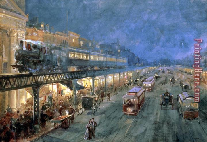 William Sonntag The Bowery at Night